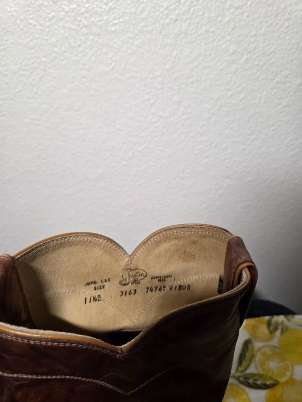 Justiin brown leather